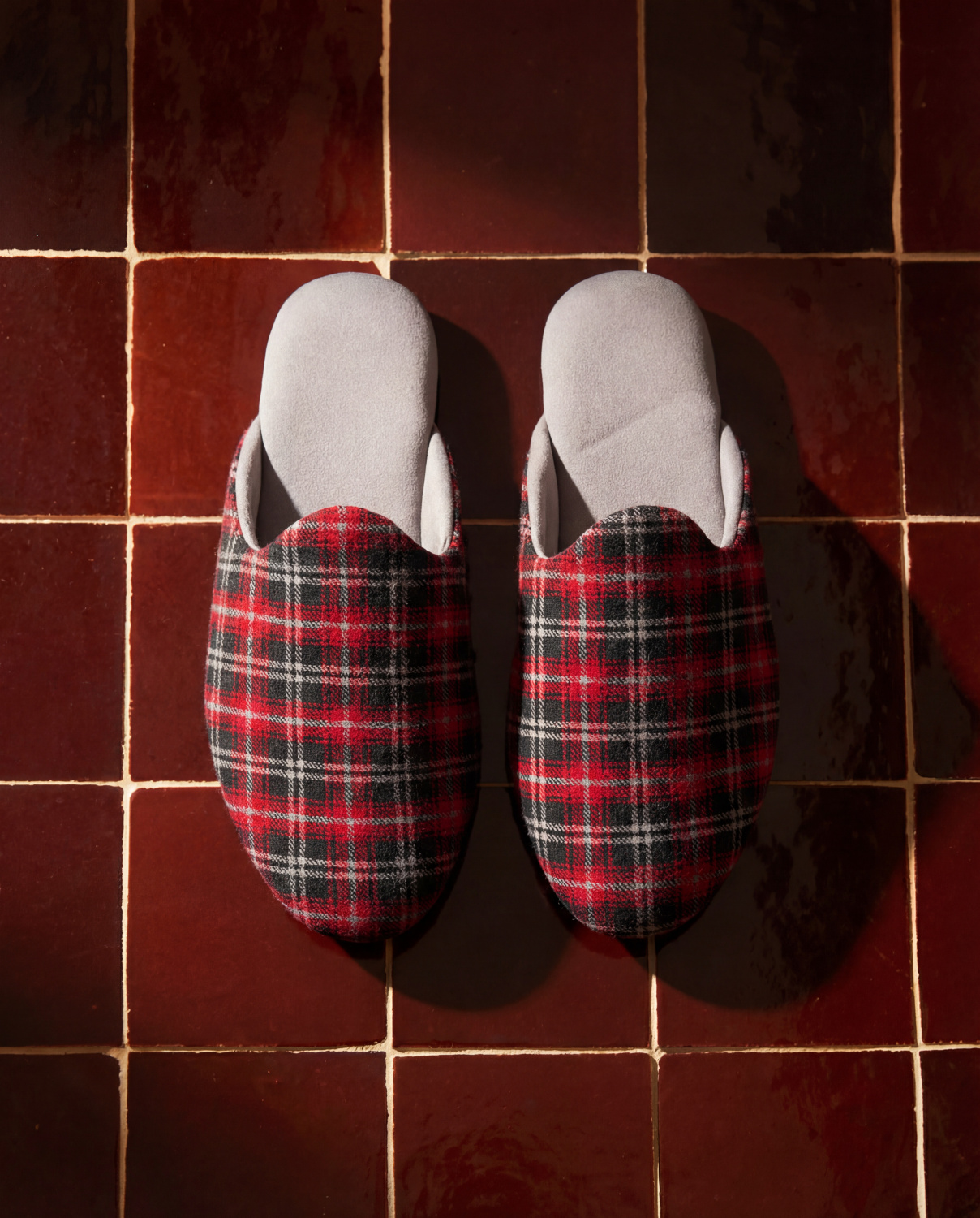 Женские Тапочки красная фланель