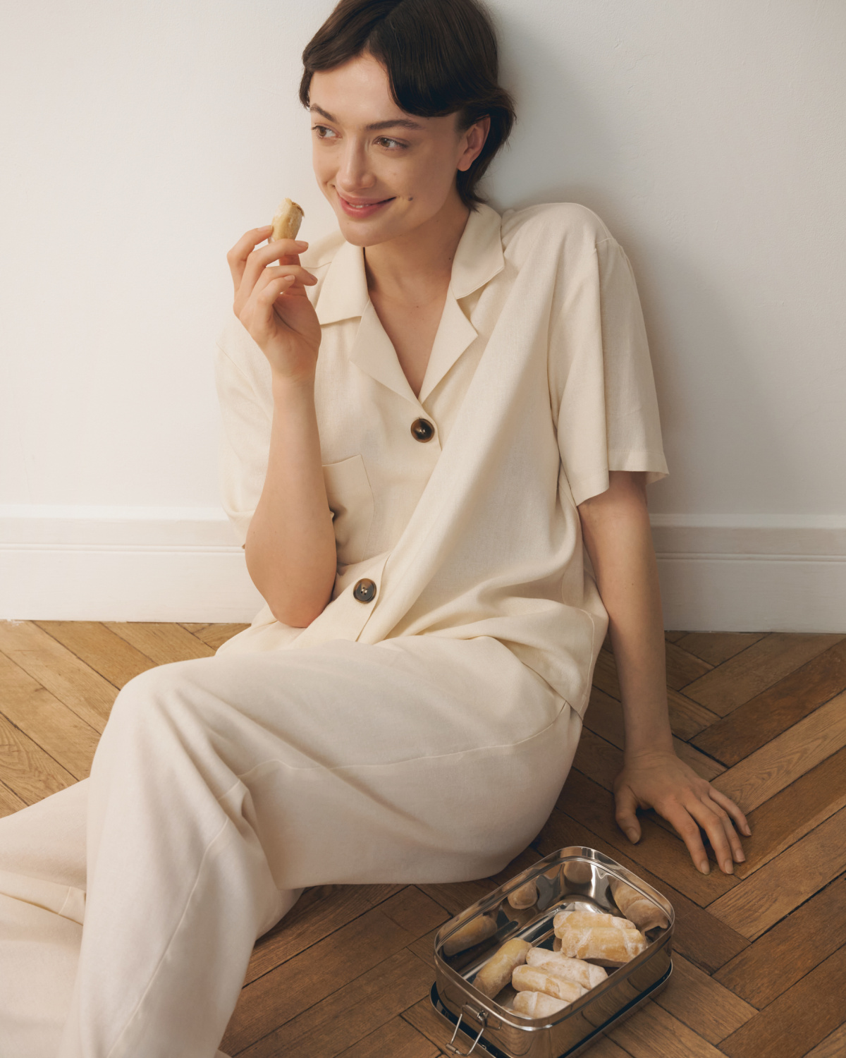 Пижама женская льняная Beige