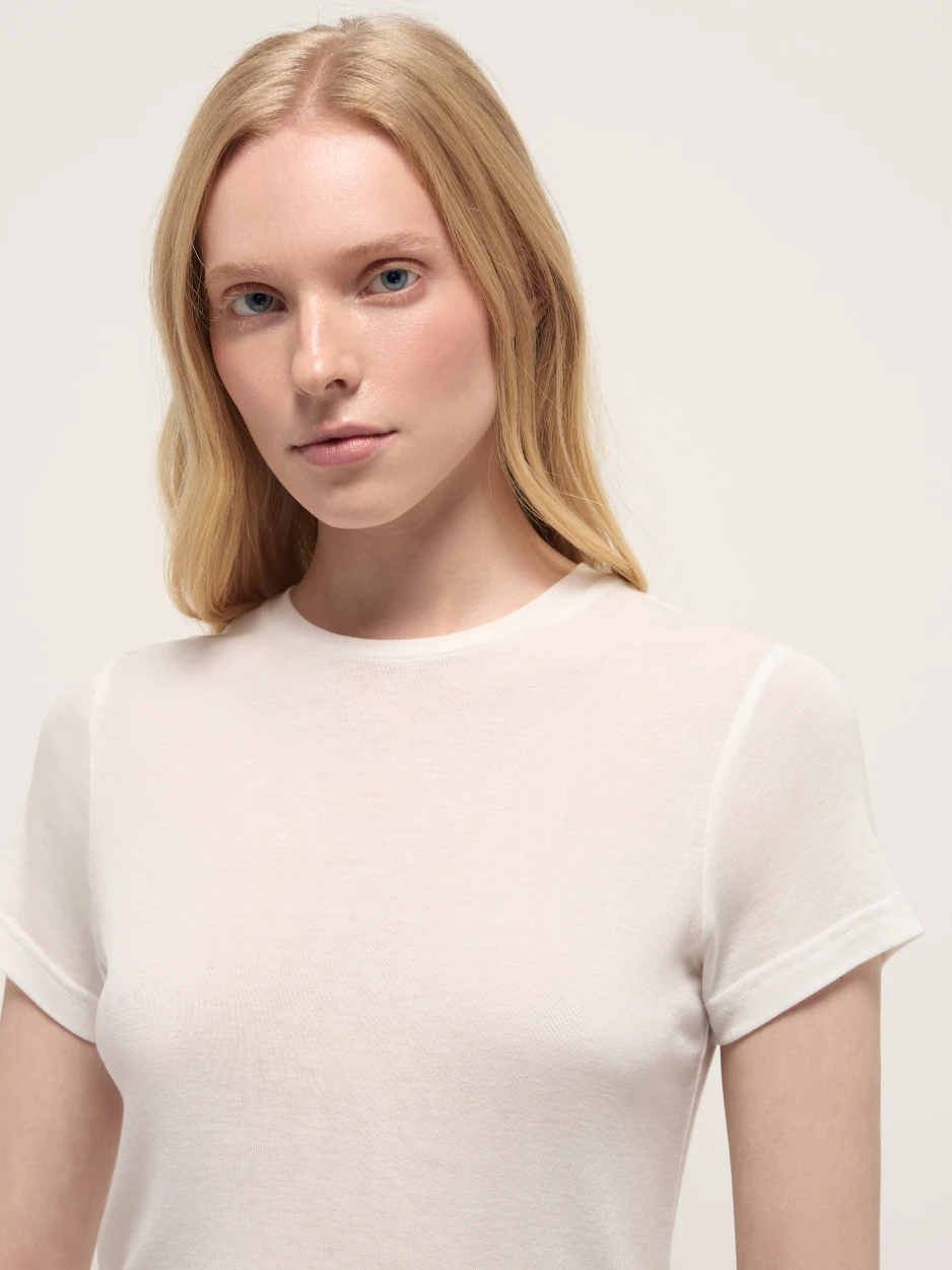 Пижама женская с шортами белая