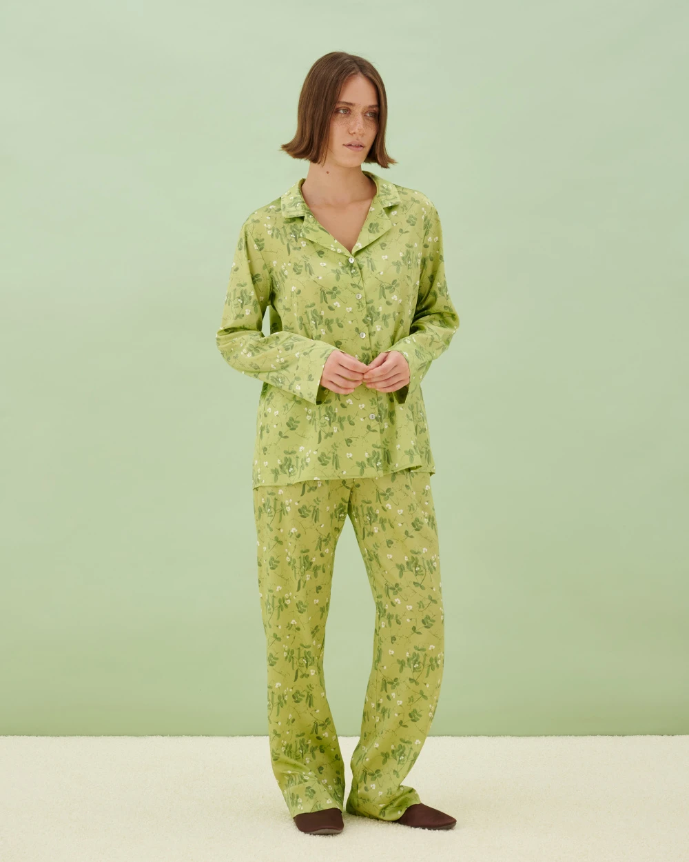 Пижама шелковая Pea