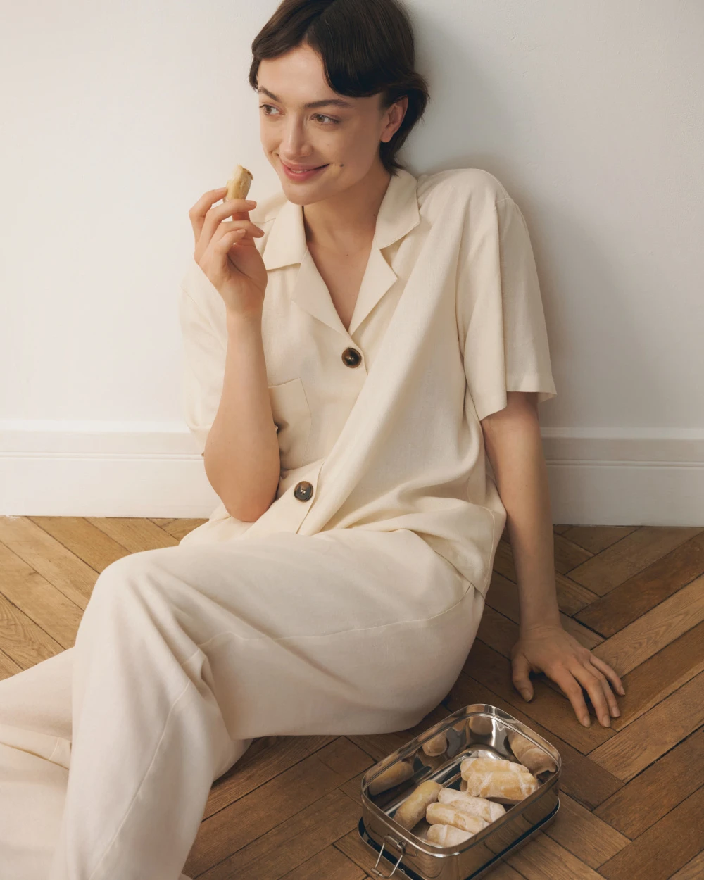 Пижама женская льняная Beige