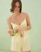 Пижама шелковая Buttercup nude