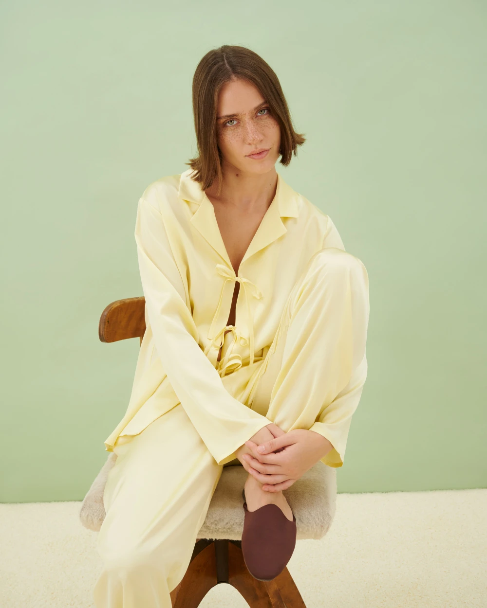 Пижама шелковая Buttercup chill