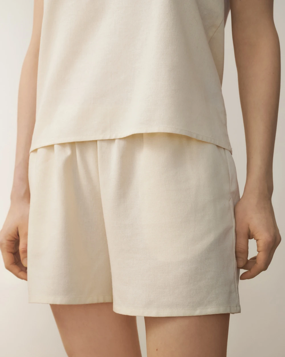 Пижама женская с шортами Beige