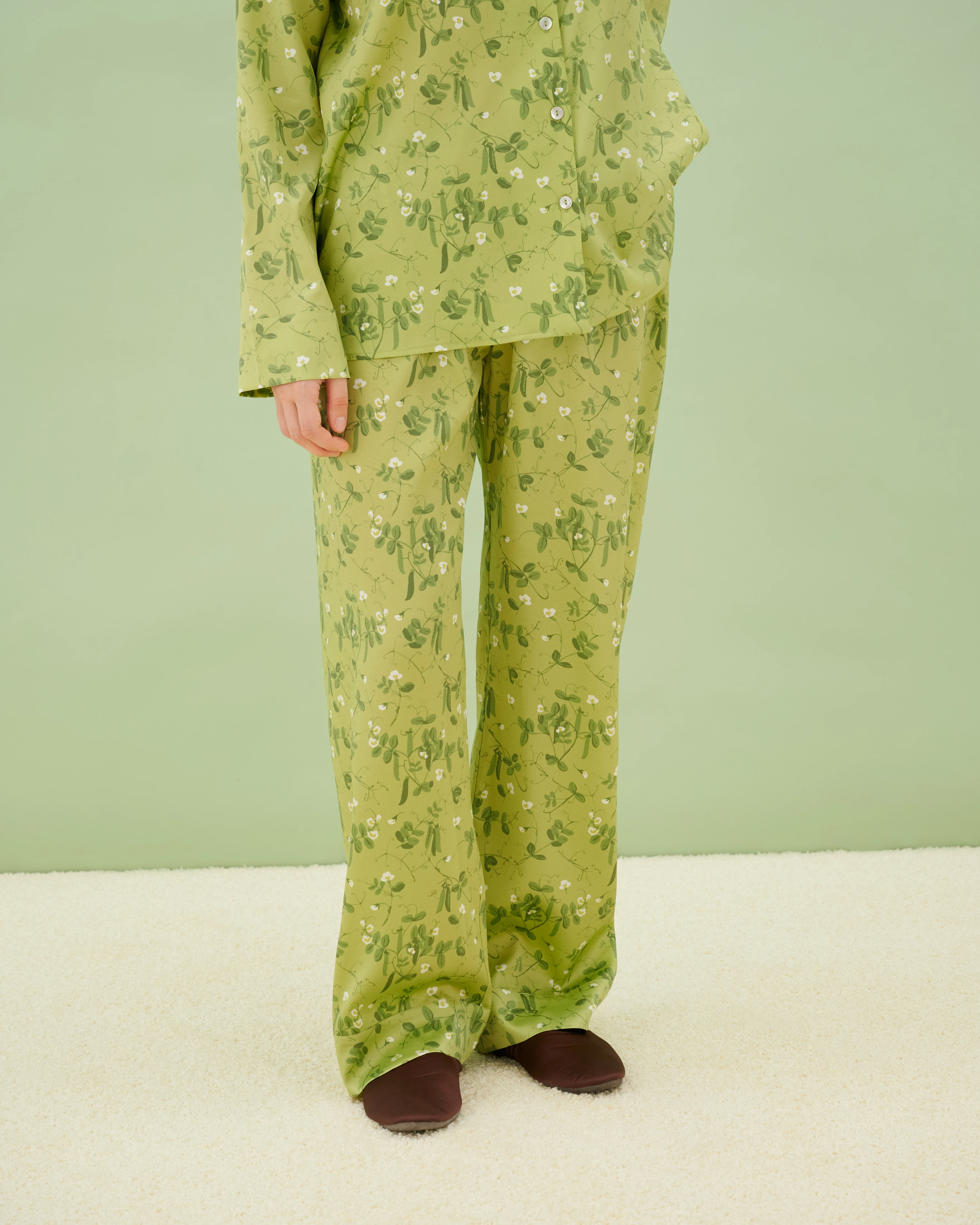 Пижама шелковая Pea