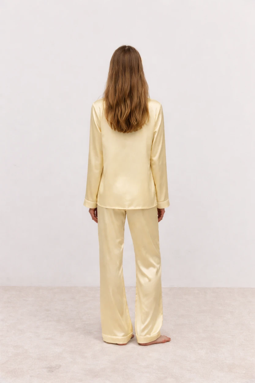 Пижама Magda шёлк, желтый